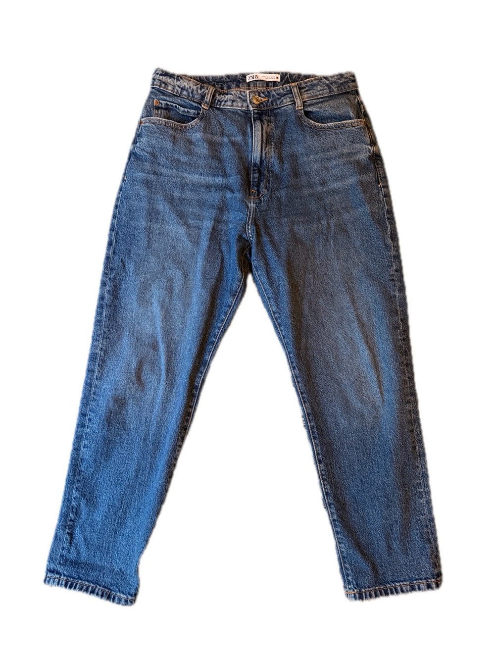 Zara Men's Straight Jeans - Blue Denim